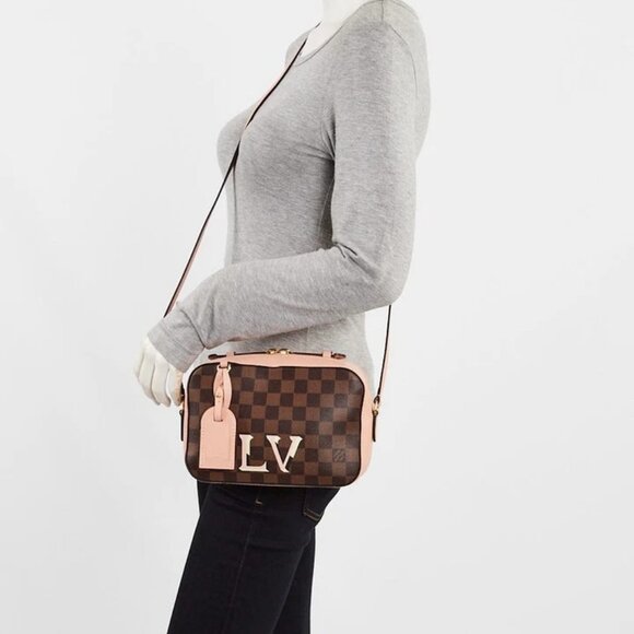 Louis Vuitton Damier Ebene Canvas Santa Monica Small Crossbody Bag - Picture 1 of 12